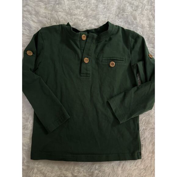 Ollie Jay Boys Sz. 3 Green Button Tee. Cute, Exc Quality - Picture 3 of 11